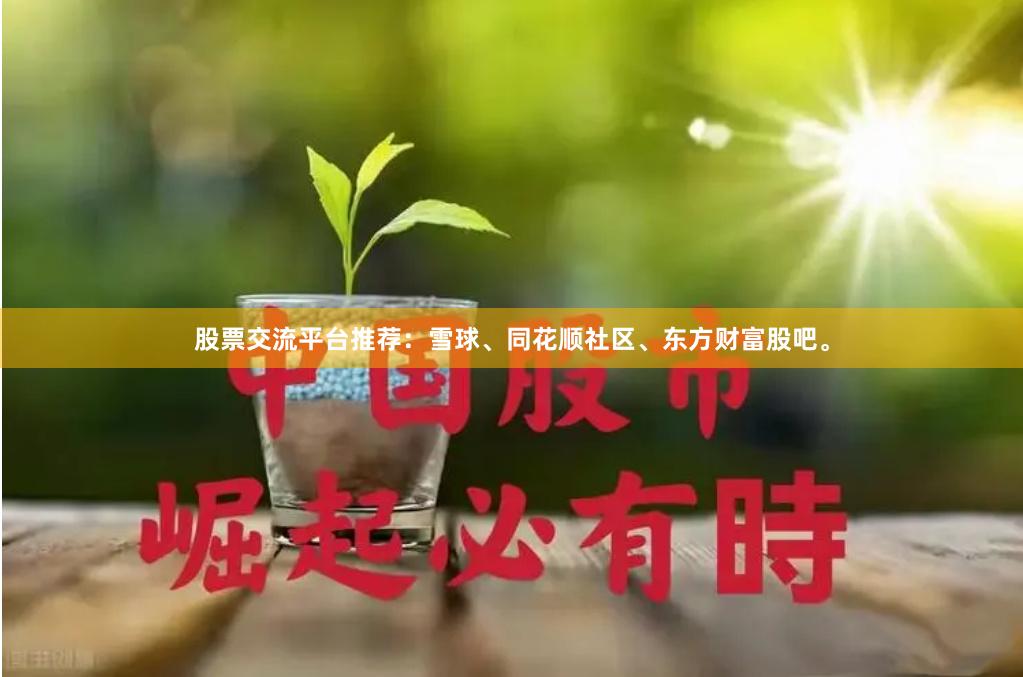 股票交流平台推荐：雪球、同花顺社区、东方财富股吧。